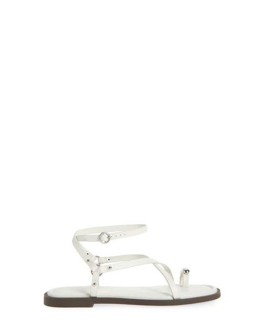 Rag & Bone White Geo Ring Ankle Strap Sandal