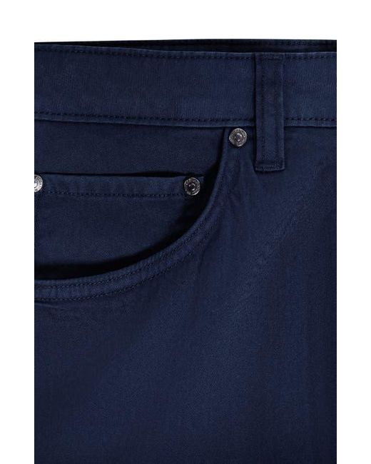 Bugatchi Blue Stretch Cotton Pants for men