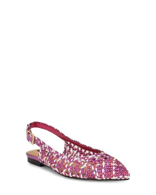Nine West Pink Soel Slingback Pointed Toe Flat