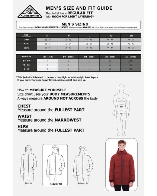 Alpine North Red Banff for men
