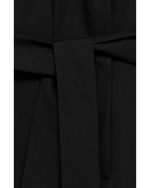 Mango Black Tie Belt Jumpsuit