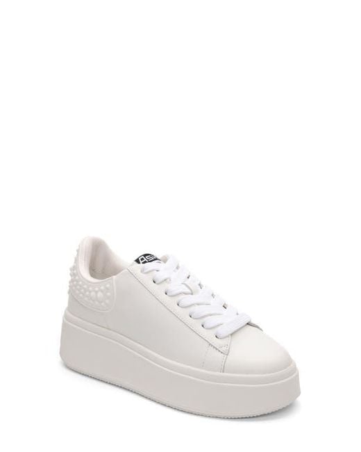 Ash Women's White Moby Platform Sneaker