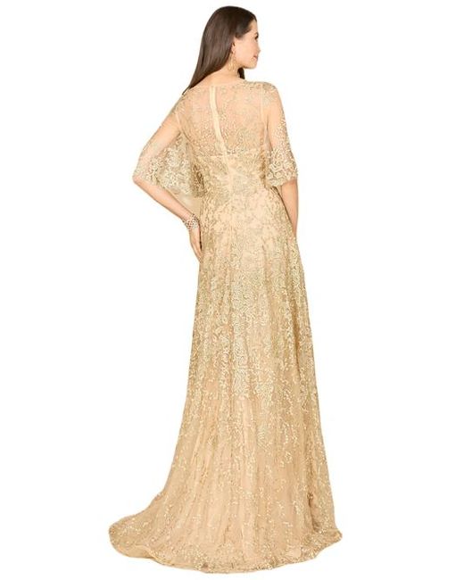 LARA New York Natural Cape Sleeve Mother's Gown