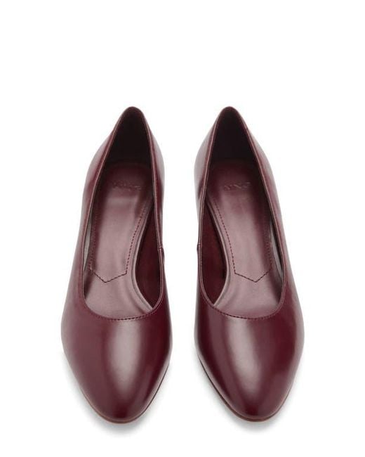 Mango Red Kitten Heel Pump