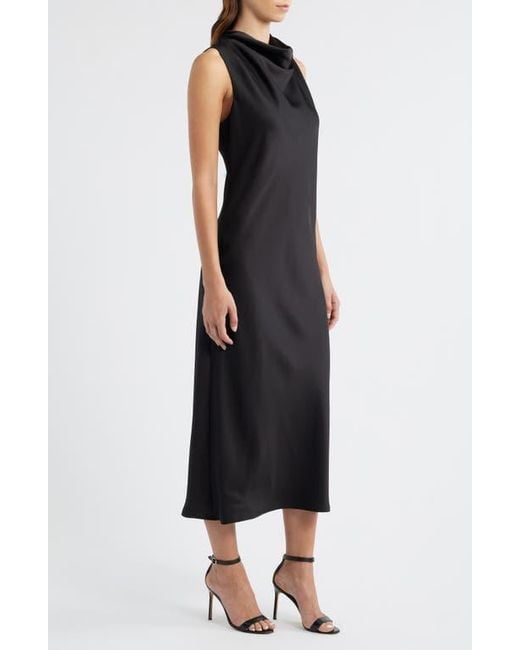 Sam Edelman Black Cowl Neck Maxi Dress