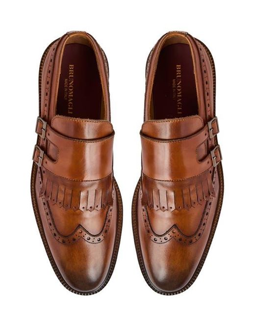 Bruno Magli Ancona Double Monk Strap Shoe in Brown for Men 