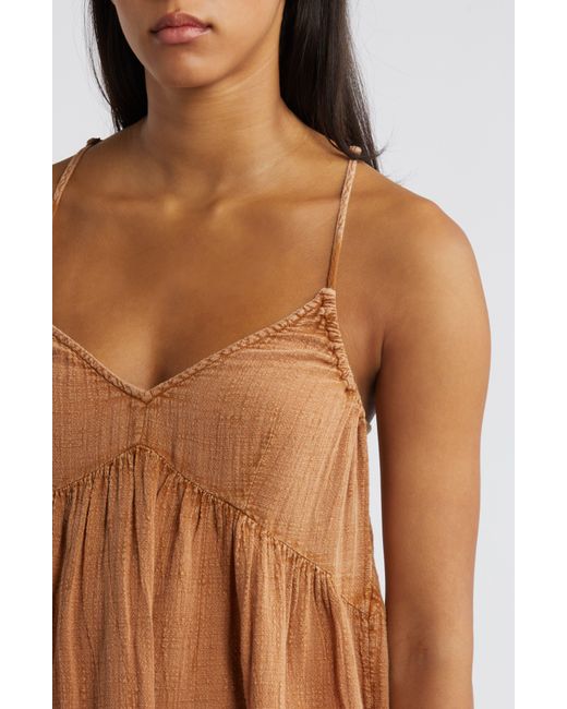 Rip Curl Brown Classic Surf Cotton Cover-up Dress