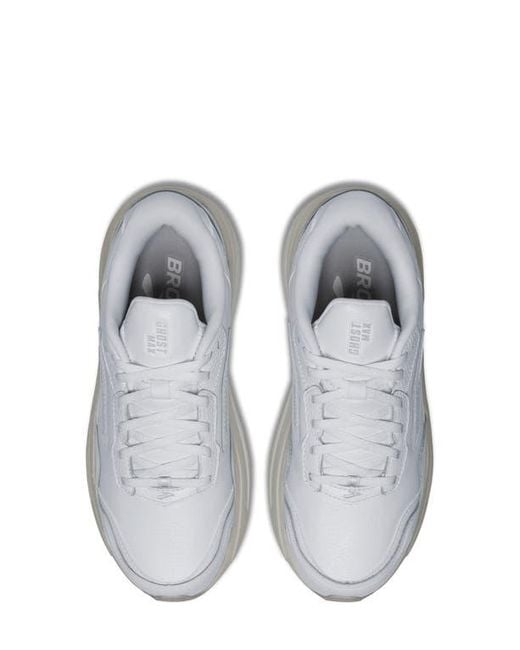 Brooks White Ghost Max Sneaker