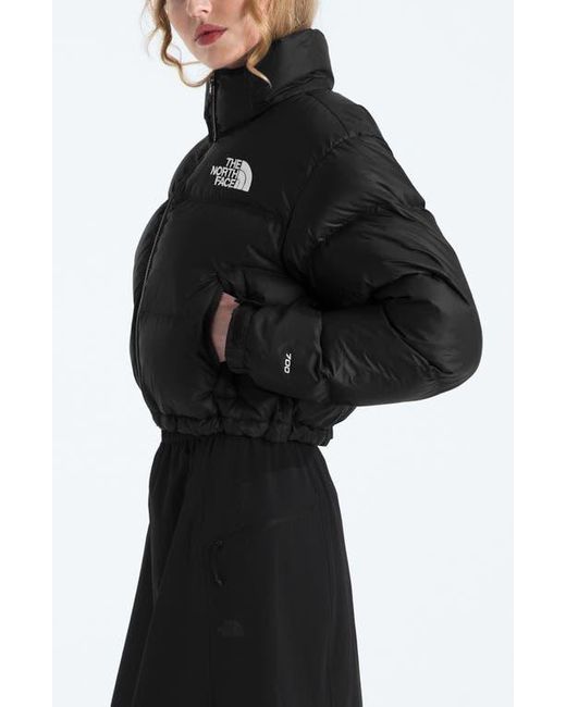 The North Face Black Nuptse Water Repellent 700 Fill Power Down Short Puffer Jacket