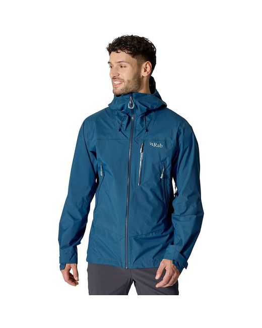 Rab Blue Downpour Mountain Jacket for men