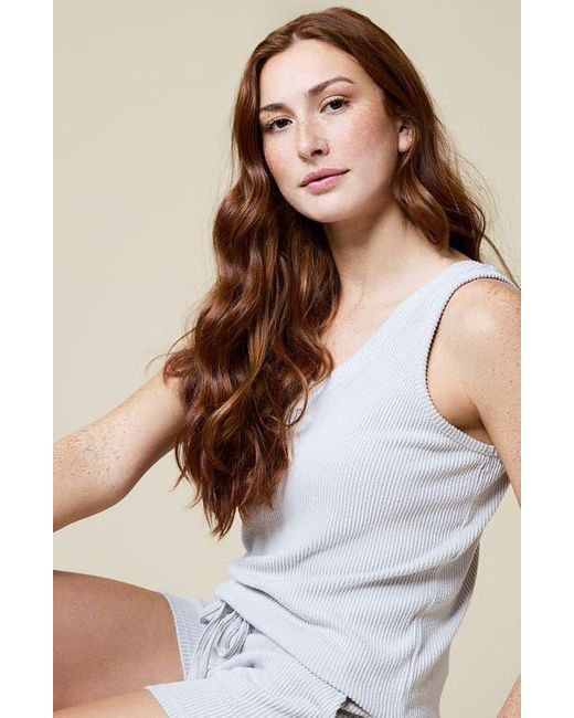 Softies Natural Rib Dream Double V Short Set