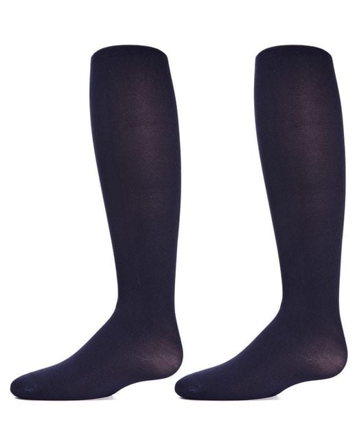 Memoi Blue 2 Pair Pack Essentials Nylon Tights
