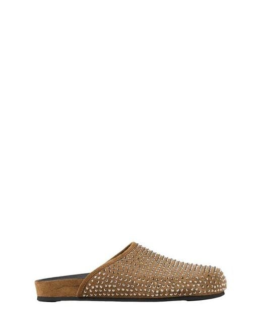 Sandro Brown Rhinestone Mules
