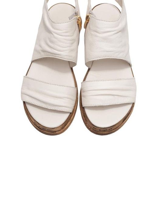 Forever & Always Shoes Multicolor Lunas Leather Side-Zip Flat Heel Sandal
