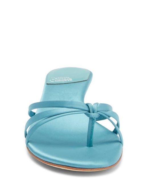 Jeffrey Campbell Blue Doretta Kitten Heel Flip Flop
