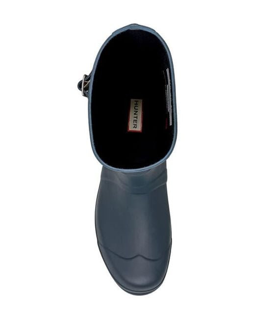Hunter Blue Waterproof Original Short Boot for men