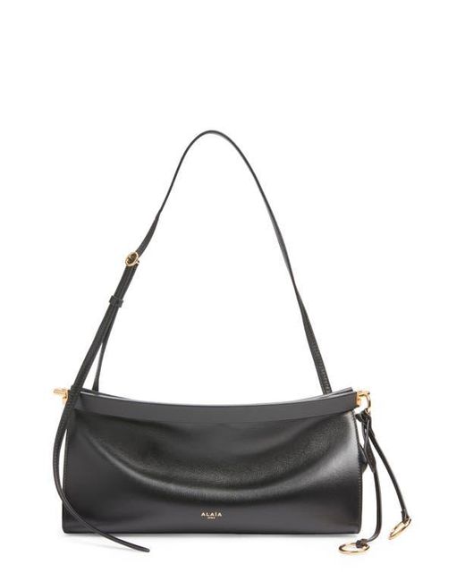 Alaïa Black Medium Le Click East/West Leather Shoulder Bag