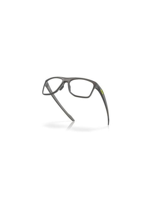 Oakley Gray 55Mm Rectangle Optical Glasses for men
