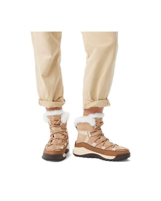 Sorel Natural Faux Fur Waterproof Booties