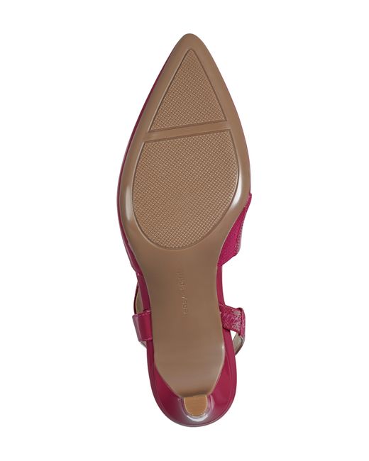 Easy Spirit Red Recruit Slingback Pointed Toe Pump