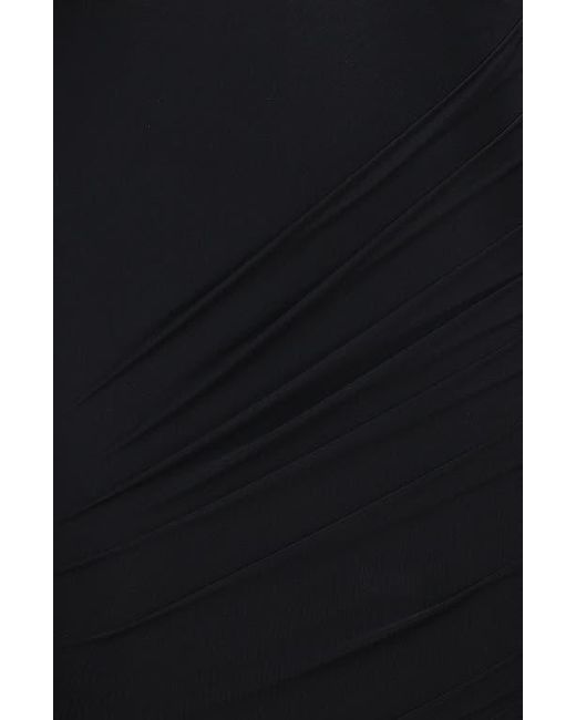 House Of Cb Black Cassidy Mesh & Tulle Maxi Skirt