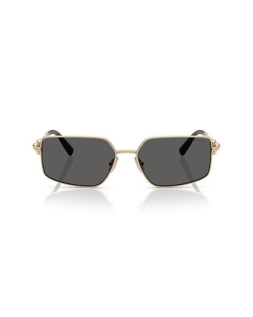 Tiffany & Co Gray 58Mm Rectangular Sunglasses for men