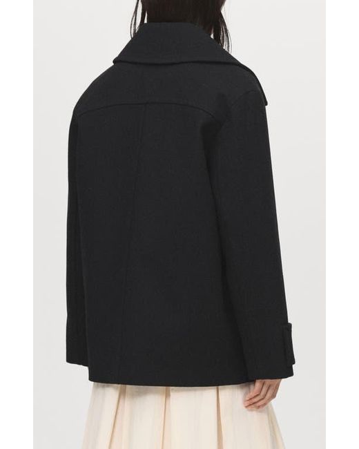 Mango Black Goya Double Breasted Blazer