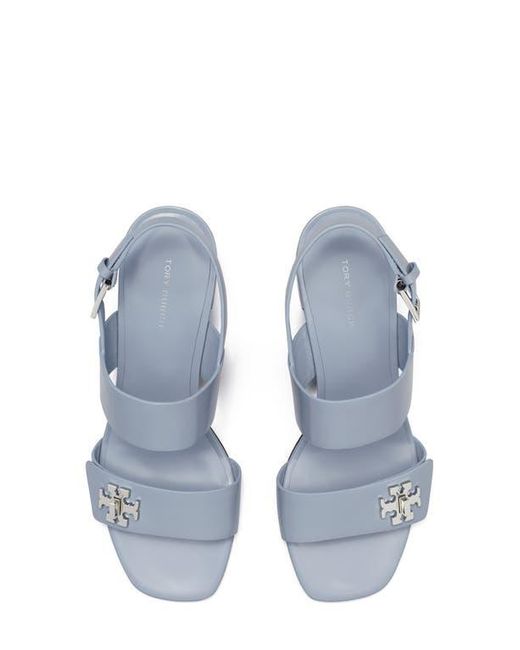 Tory Burch White T Lock Slingback Sandal