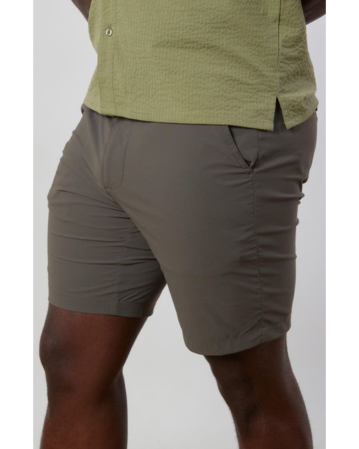 Rainforest Green Voyager Stretch Shorts for men