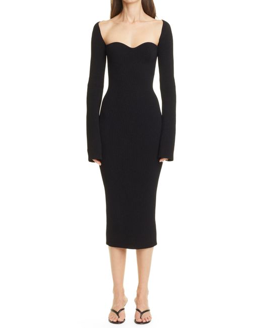 Khaite Synthetic Beth Rib Bustier Long 