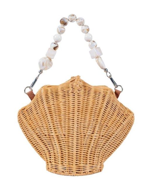 Jelavu Natural Shellie Shell Basket Bag