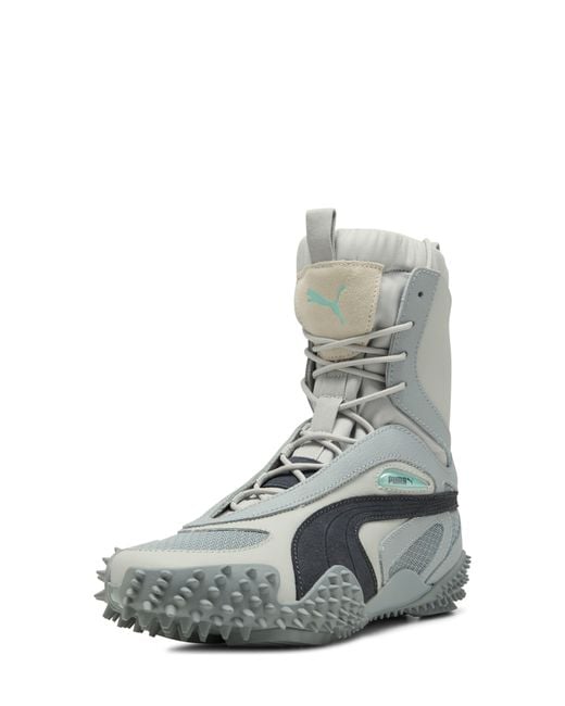 PUMA Gray Mostro Mid Sneaker Boot