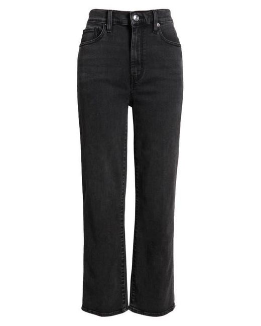 FRAME Black Le Sleek High Waist Ankle Straight Leg Jeans