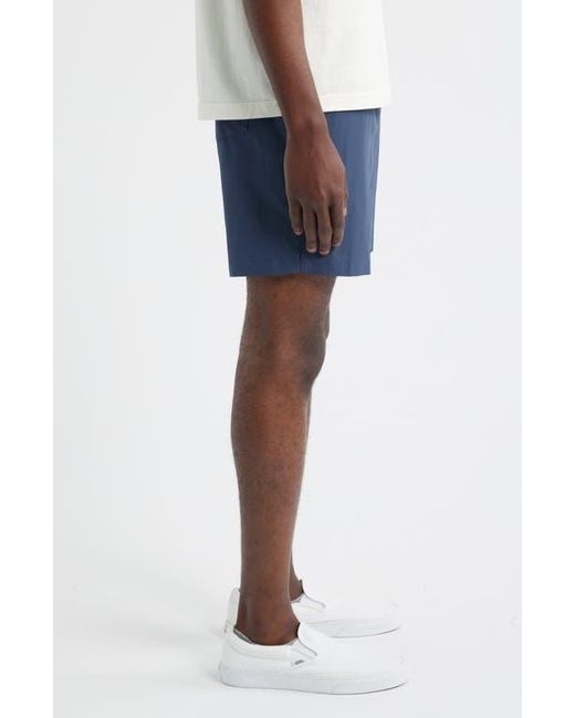 Dark Seas Blue Warwick Stretch Drawstring Shorts for men