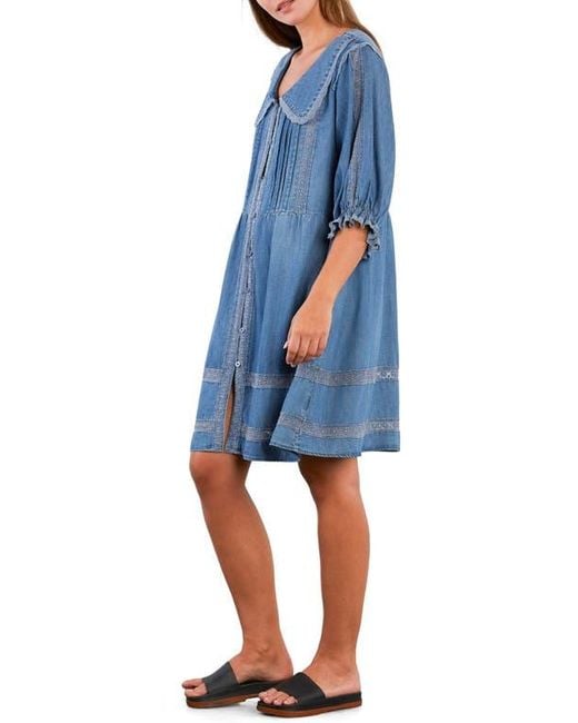BILLY T Blue Perfect Brunch Shift Dress