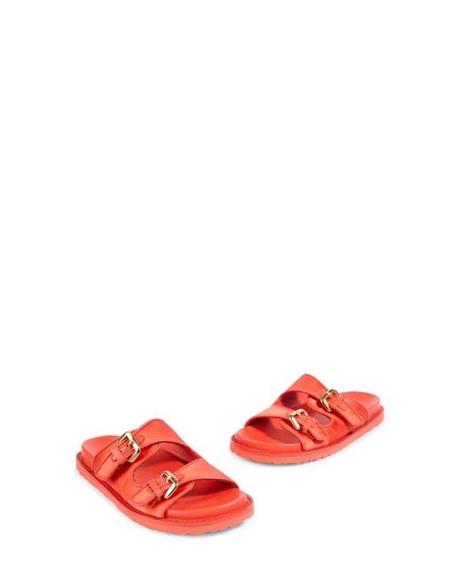 L.K.Bennett Red Capri Two-Strap Sandal
