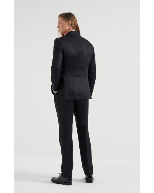Brunello Cucinelli Black Tuxedo With Peak Lapel for men