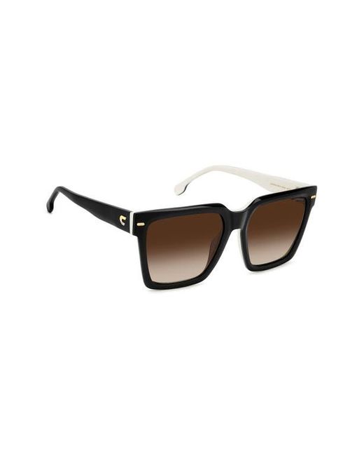 Carrera Brown 56Mm Gradient Square Sunglasses