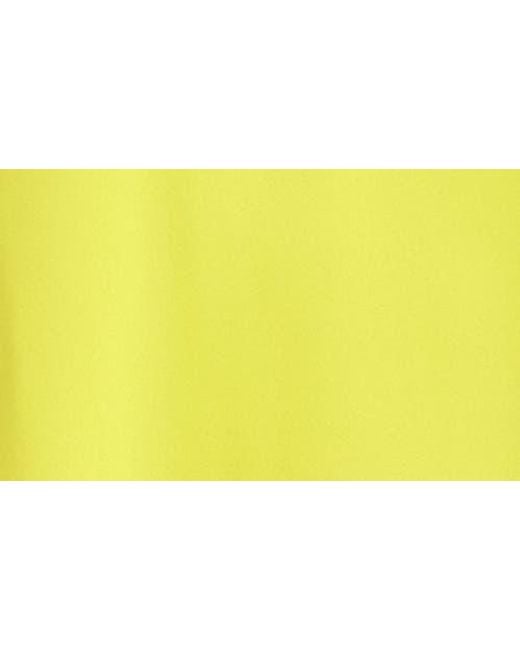 Karen Kane Yellow Crossover Hem Asymmetric Top