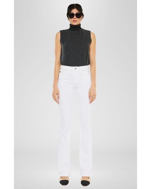 Kancan White Paulina High Rise Bootcut Jeans