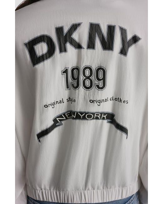 DKNY Gray 1989 Logo Jacket