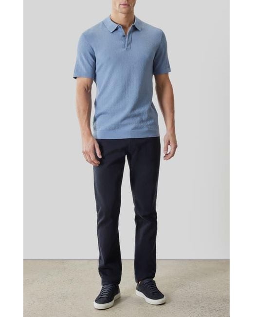 Robert Barakett Blue Halric Polo Sweater for men