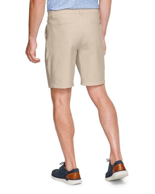Johnston & Murphy Natural Xc4 Performance Flat Front Shorts for men
