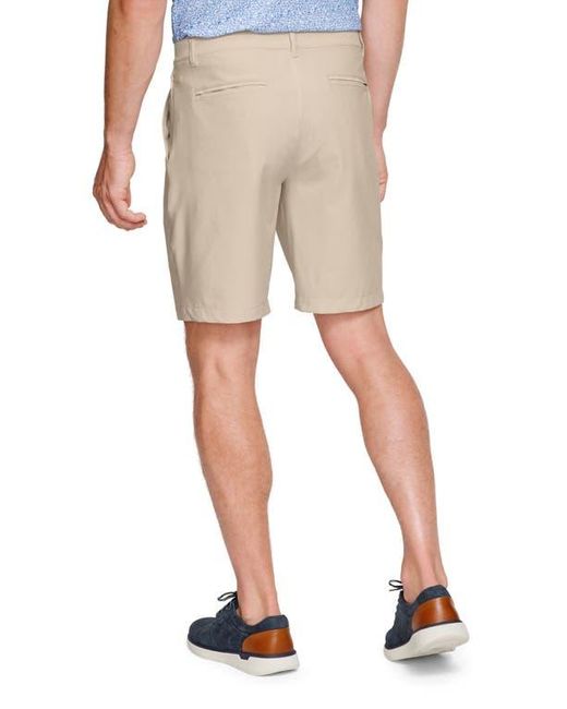 Johnston & Murphy Natural Xc4 Performance Flat Front Shorts for men