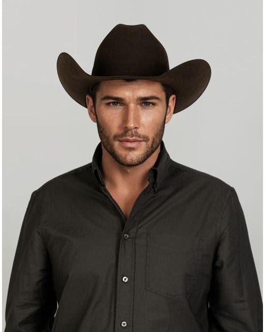 Manuela Black Range Wool Western Cowboy Hat