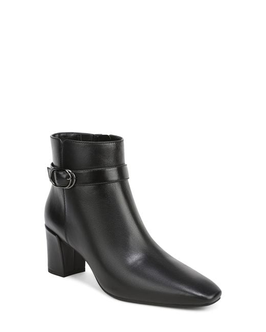Vionic Black Saskia Block Heel Bootie