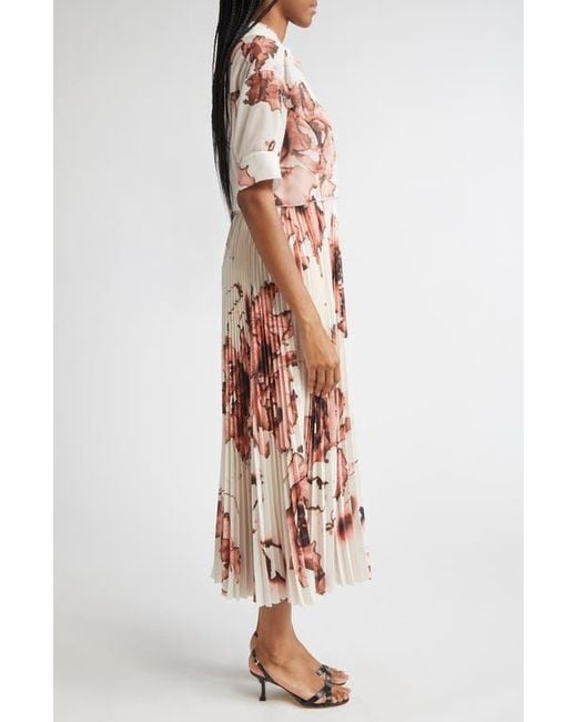 Jason Wu White Pleated Drop Waist Dress