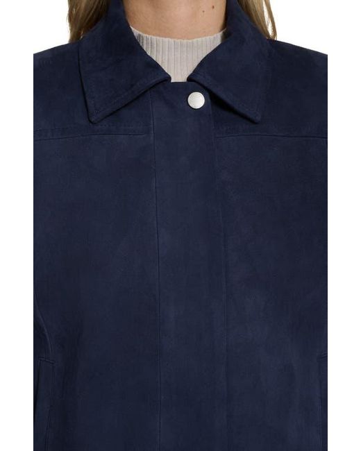 Cole Haan Blue Suede Jacket