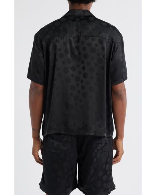 Honor The Gift Black Tonal Dot Camp Shirt for men