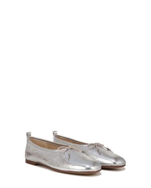 Sam Edelman White Ari Ballet Flat